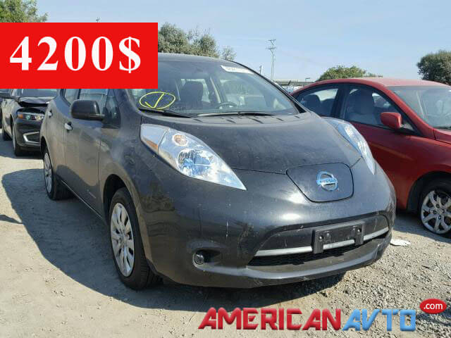 Купить Nissan Leaf 2014 года в США. Цена- 4200$ на аукционе Америки