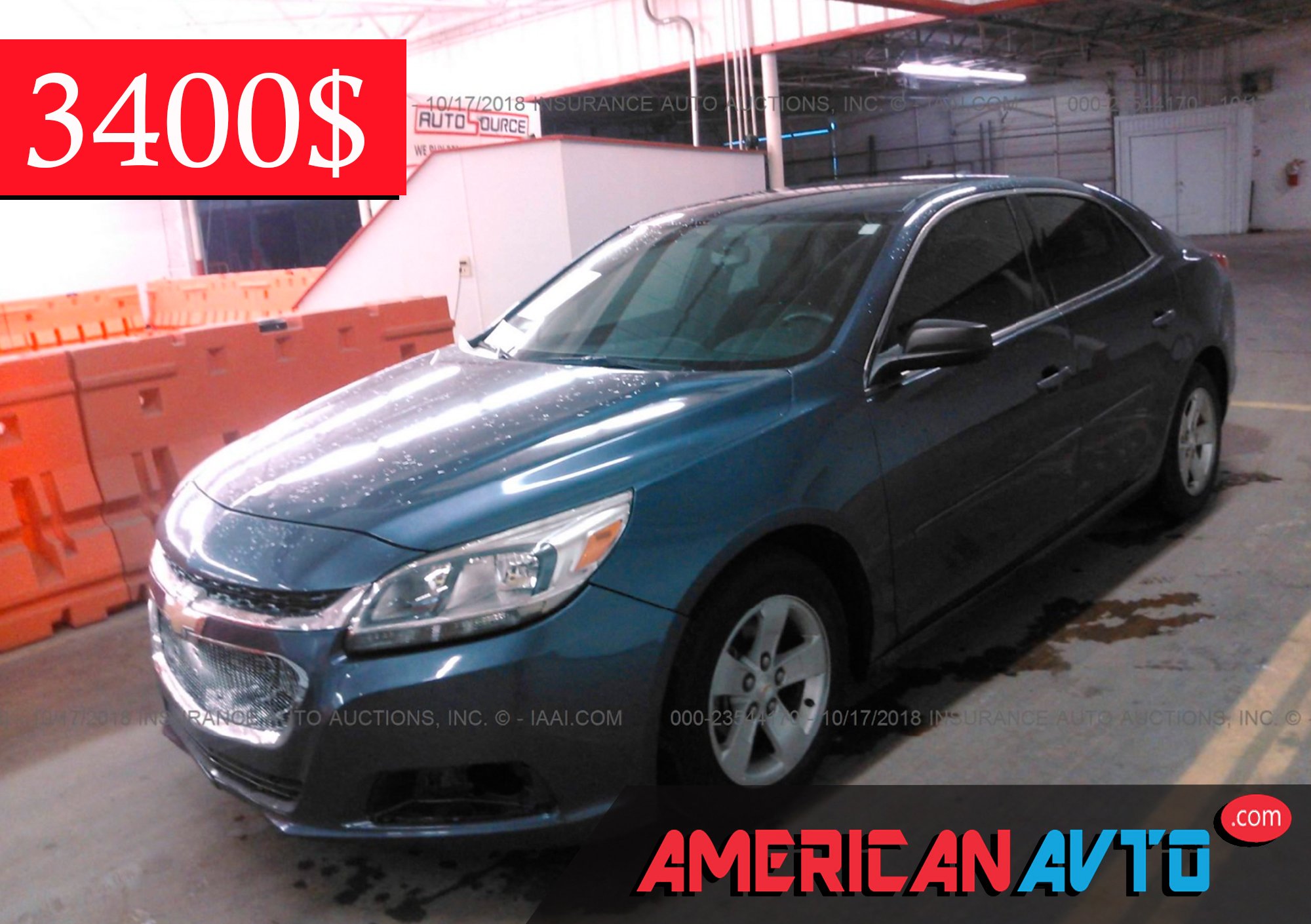 Купить и доставить CHEVROLET MALIBU LS 2015 3400 из аукциона США в Украину