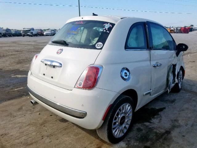 Купить белую бу FIAT 500 1.4 2013 года в США