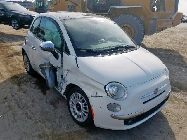 Купить белую бу FIAT 500 1.4 2013 года в США