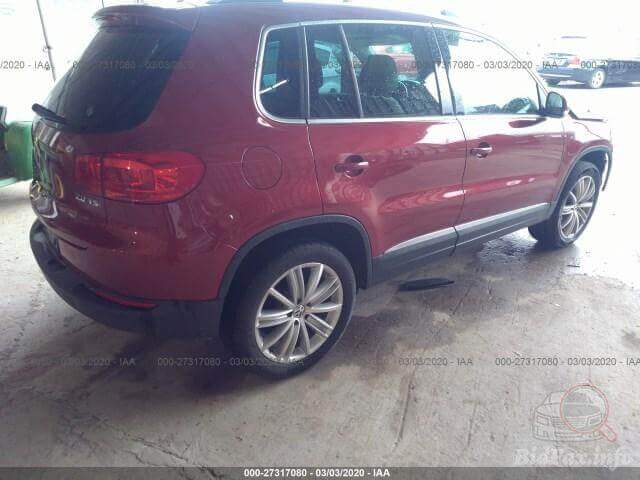 Купить б/у VOLKSWAGEN TIGUAN 2.0 2013 года в США