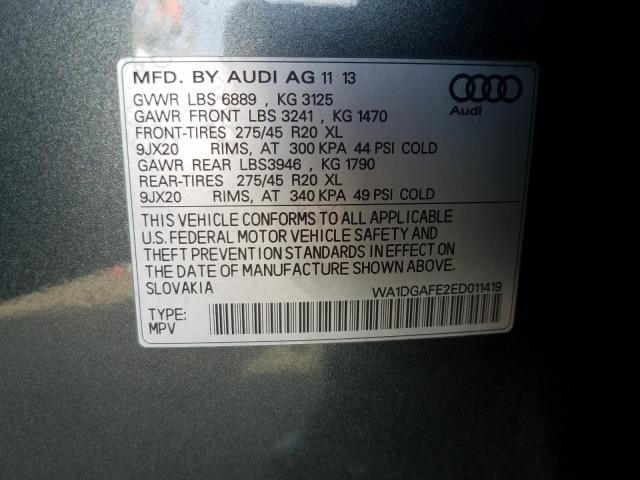 Купить бу AUDI Q7 PRESTIGE 2014 года в США